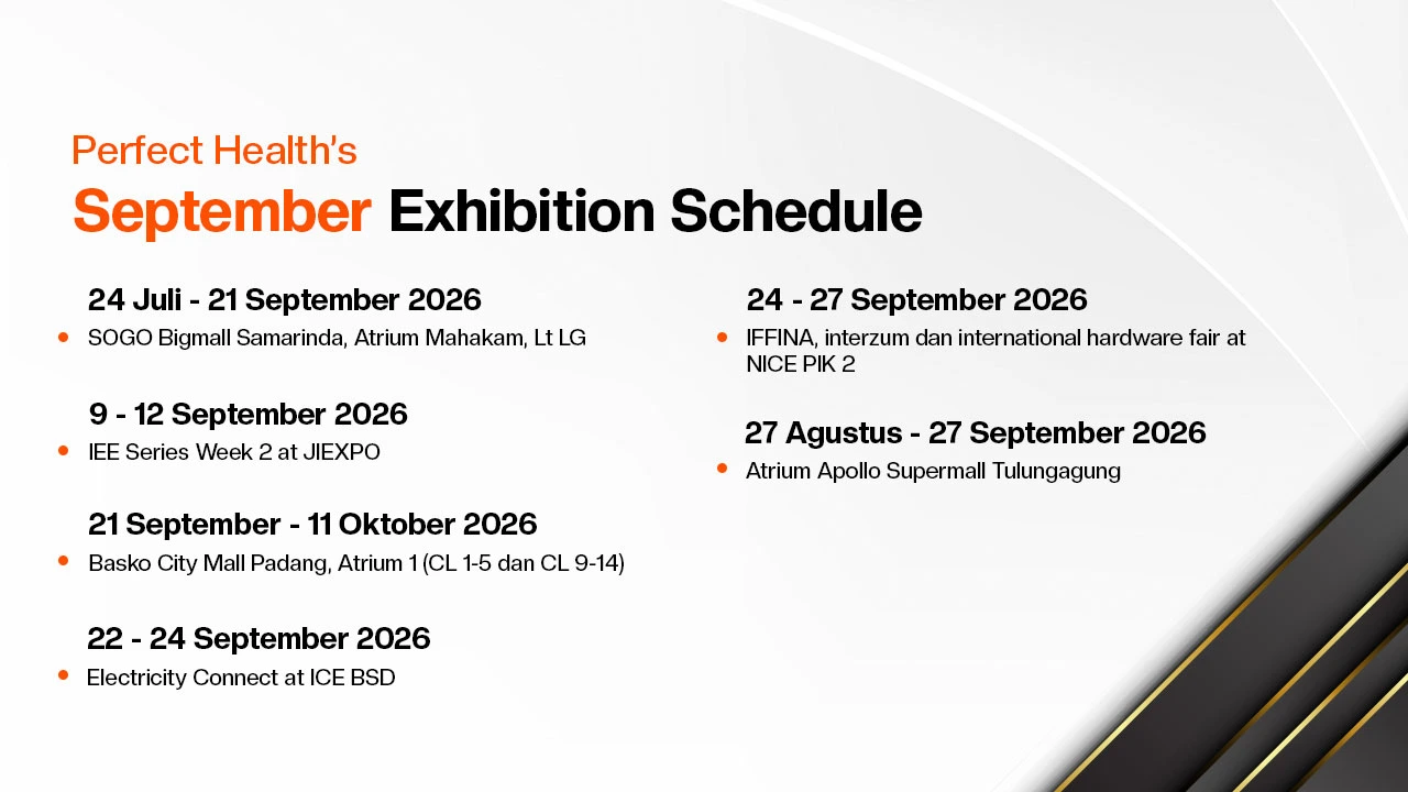 banner desktop pameran Perfect Health September 2026