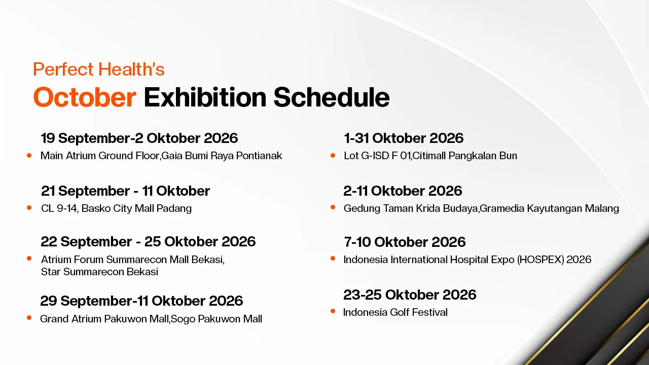banner desktop pameran Perfect Health Oktober 2026